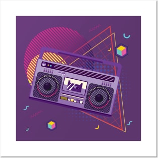 Cool 80s boombox Posters and Art